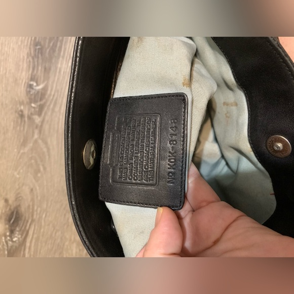 Coach black leather shoulder bag kok-8148 - Picture 6 of 9